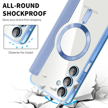 Funda MagSafe para Samsung Galaxy A16 5G A166 / A16 4G A165, Techsuit, SmartMag Book, Azul