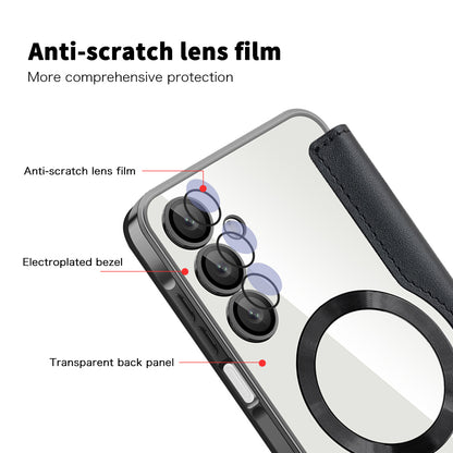 Funda MagSafe para Samsung Galaxy A16 5G A166 / A16 4G A165, Techsuit, SmartMag Book, Negra