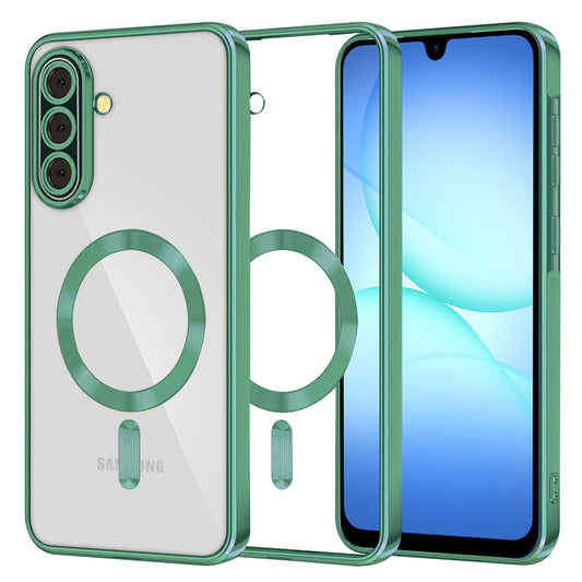 Funda MagSafe para Samsung Galaxy A17 4G / A17 5G, Techsuit, Luxury Crystal, Verde Claro