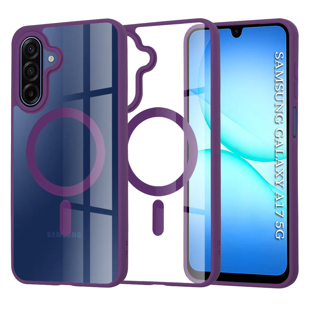Funda MagSafe para Samsung Galaxy A17 4G / A17 5G, Techsuit, Pro, Morado