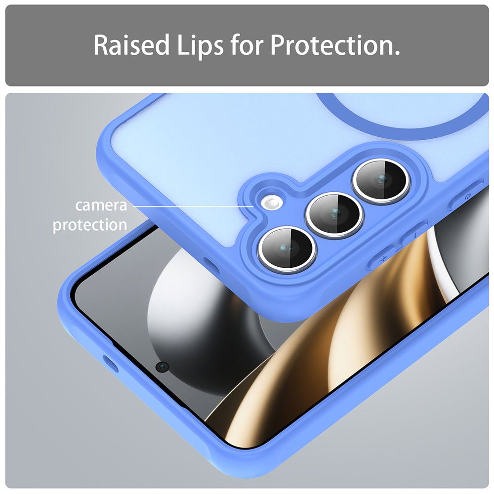 Funda MagSafe para Samsung Galaxy A17 5G, Techsuit, HaloFrost II, Azul