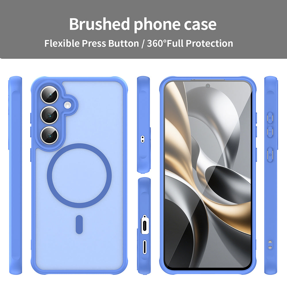 Funda MagSafe para Samsung Galaxy A17 5G, Techsuit, HaloFrost II, Azul