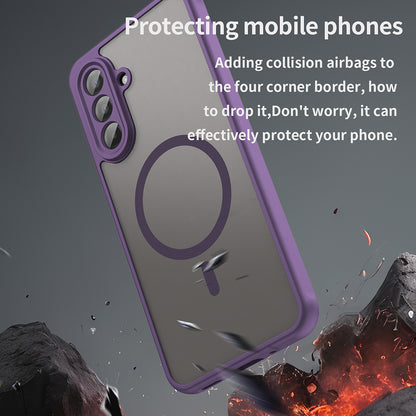 Funda MagSafe para Samsung Galaxy A17 5G, Techsuit, HaloFrost II, Morado