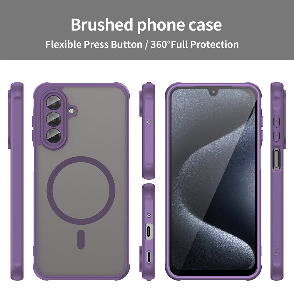 Funda MagSafe para Samsung Galaxy A17 5G, Techsuit, HaloFrost II, Morado