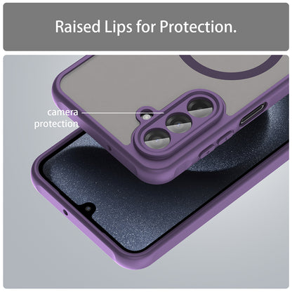 Funda MagSafe para Samsung Galaxy A17 5G, Techsuit, HaloFrost II, Morado
