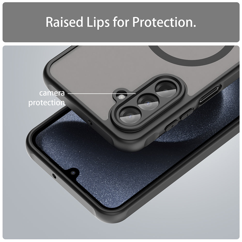 Funda MagSafe para Samsung Galaxy A17 5G, Techsuit, HaloFrost II, Negra