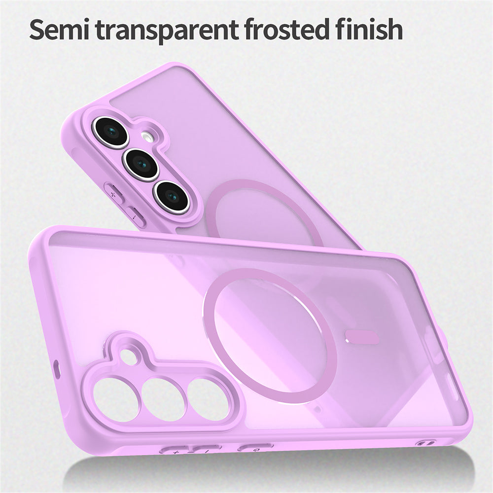 Funda MagSafe para Samsung Galaxy A17 5G, Techsuit, HaloFrost II, Rosa