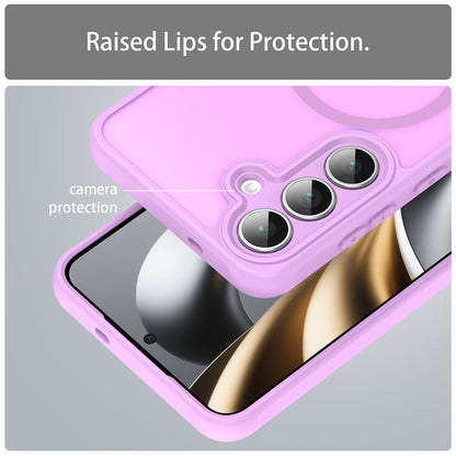 Funda MagSafe para Samsung Galaxy A17 5G, Techsuit, HaloFrost II, Rosa