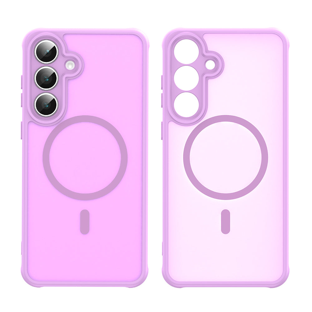 Funda MagSafe para Samsung Galaxy A17 5G, Techsuit, HaloFrost II, Rosa