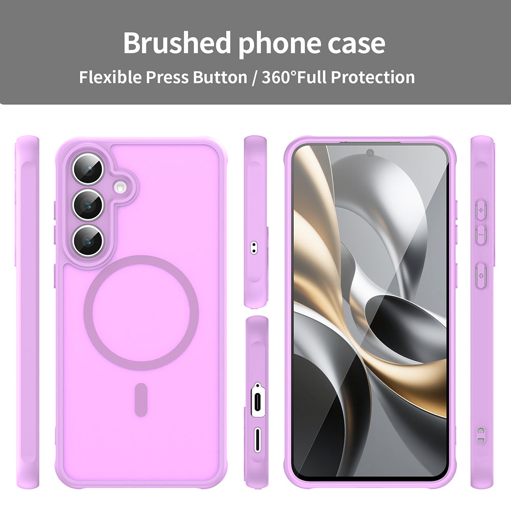Funda MagSafe para Samsung Galaxy A17 5G, Techsuit, HaloFrost II, Rosa
