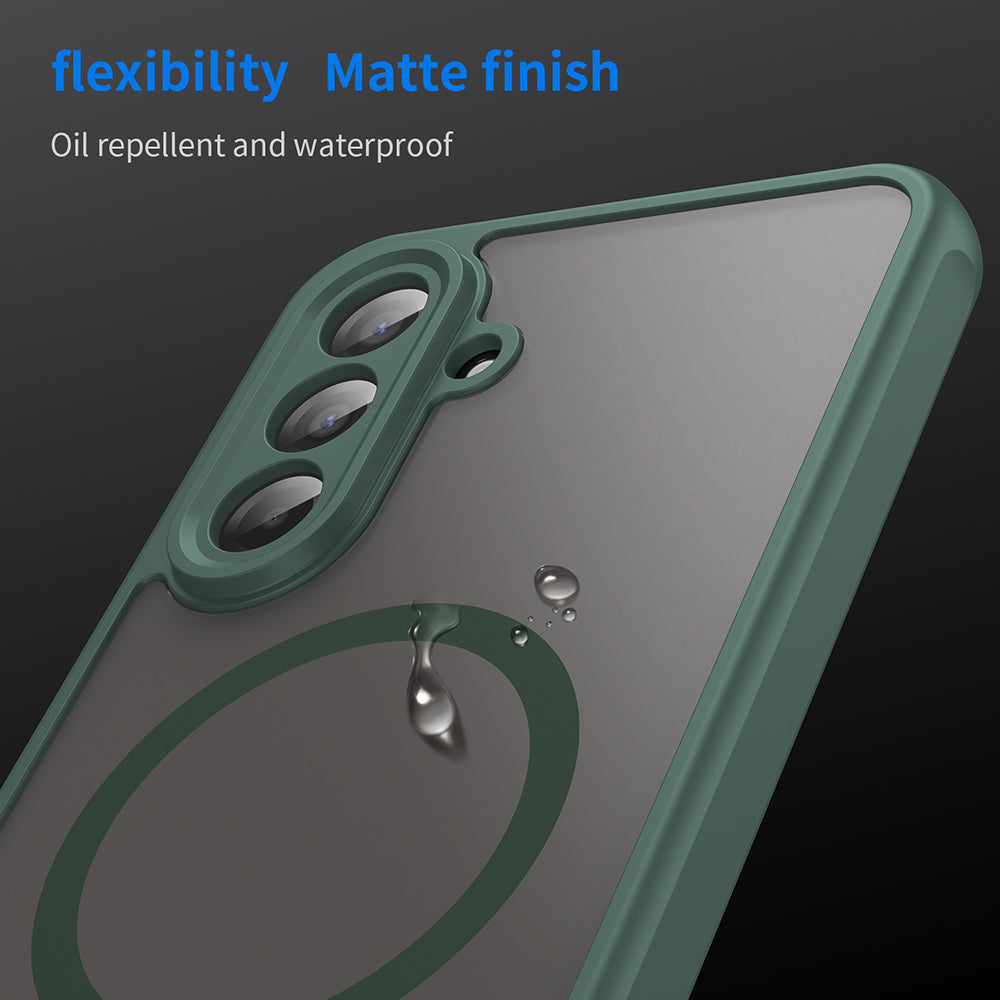 Funda MagSafe para Samsung Galaxy A17 5G, Techsuit, HaloFrost II, Verde