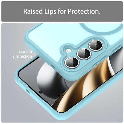 Funda MagSafe para Samsung Galaxy A17 5G, Techsuit, HaloFrost II, Verde Claro