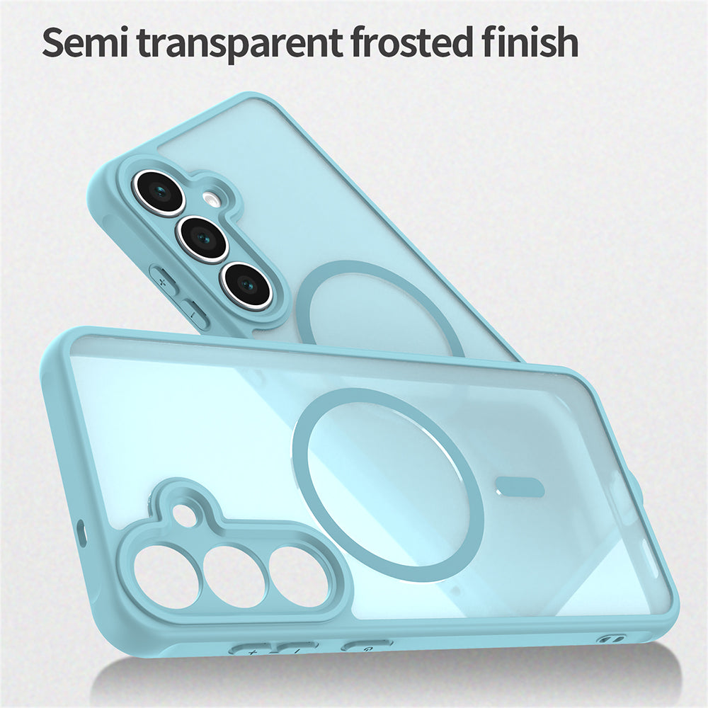 Funda MagSafe para Samsung Galaxy A17 5G, Techsuit, HaloFrost II, Verde Claro