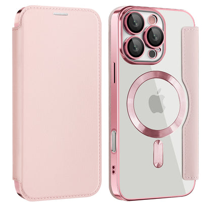 Funda MagSafe para Samsung Galaxy A17 5G, Techsuit, SmartMag Book, Rosa