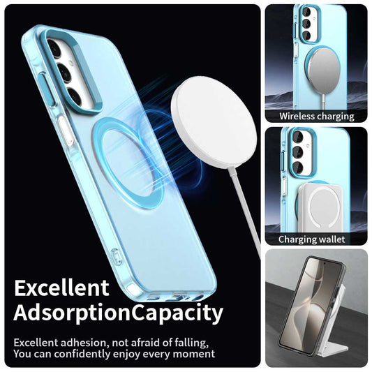 Funda MagSafe para Samsung Galaxy A25 A256, Techsuit, CandyCase, Azul