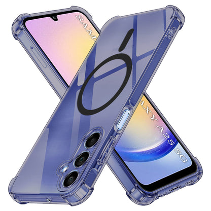 Funda MagSafe para Samsung Galaxy A25 A256, Techsuit, Transparente a prueba de golpes, Ahumado