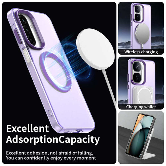 Funda MagSafe para Samsung Galaxy A26 A266, Techsuit, CandyCase, Morado
