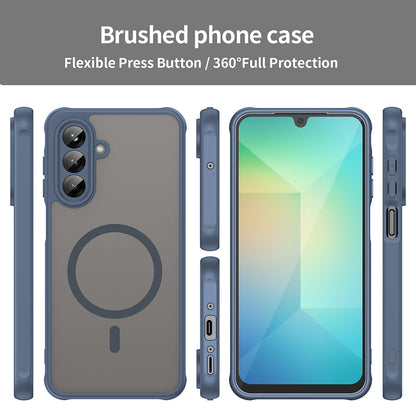 Funda MagSafe para Samsung Galaxy A26 A266, Techsuit, HaloFrost II, Azul Marino
