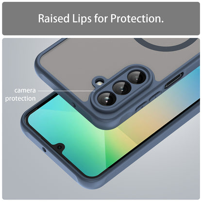 Funda MagSafe para Samsung Galaxy A26 A266, Techsuit, HaloFrost II, Azul Marino