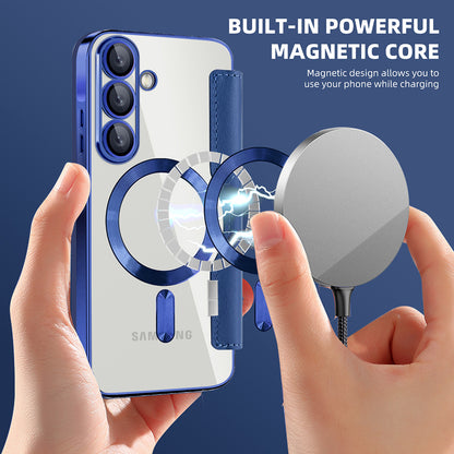 Funda MagSafe para Samsung Galaxy A26 A266, Techsuit, SmartMag Book, Azul