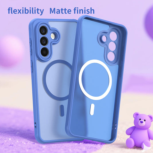 Funda MagSafe para Samsung Galaxy A27 5G, Techsuit, HaloFrost II, Azul