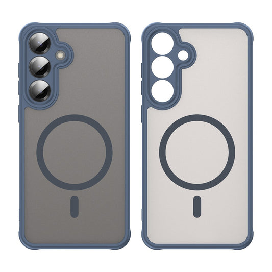 Funda MagSafe para Samsung Galaxy A27 5G, Techsuit, HaloFrost II, Azul Marino