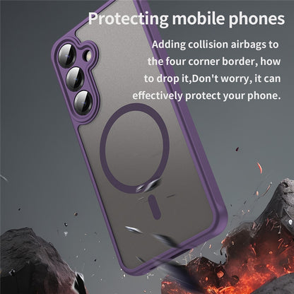 Funda MagSafe para Samsung Galaxy A27 5G, Techsuit, HaloFrost II, Morado