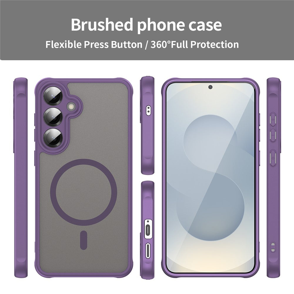 Funda MagSafe para Samsung Galaxy A27 5G, Techsuit, HaloFrost II, Morado