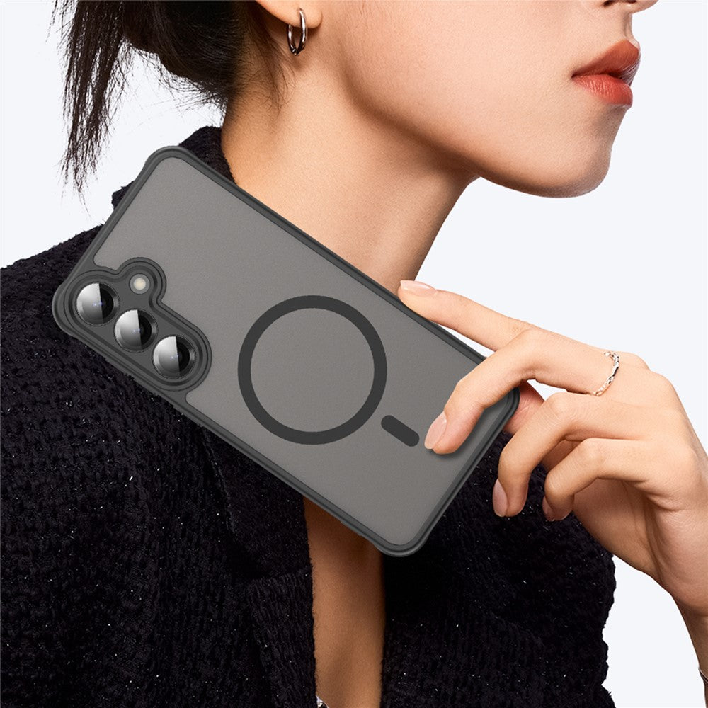 Funda MagSafe para Samsung Galaxy A27 5G, Techsuit, HaloFrost II, Negra