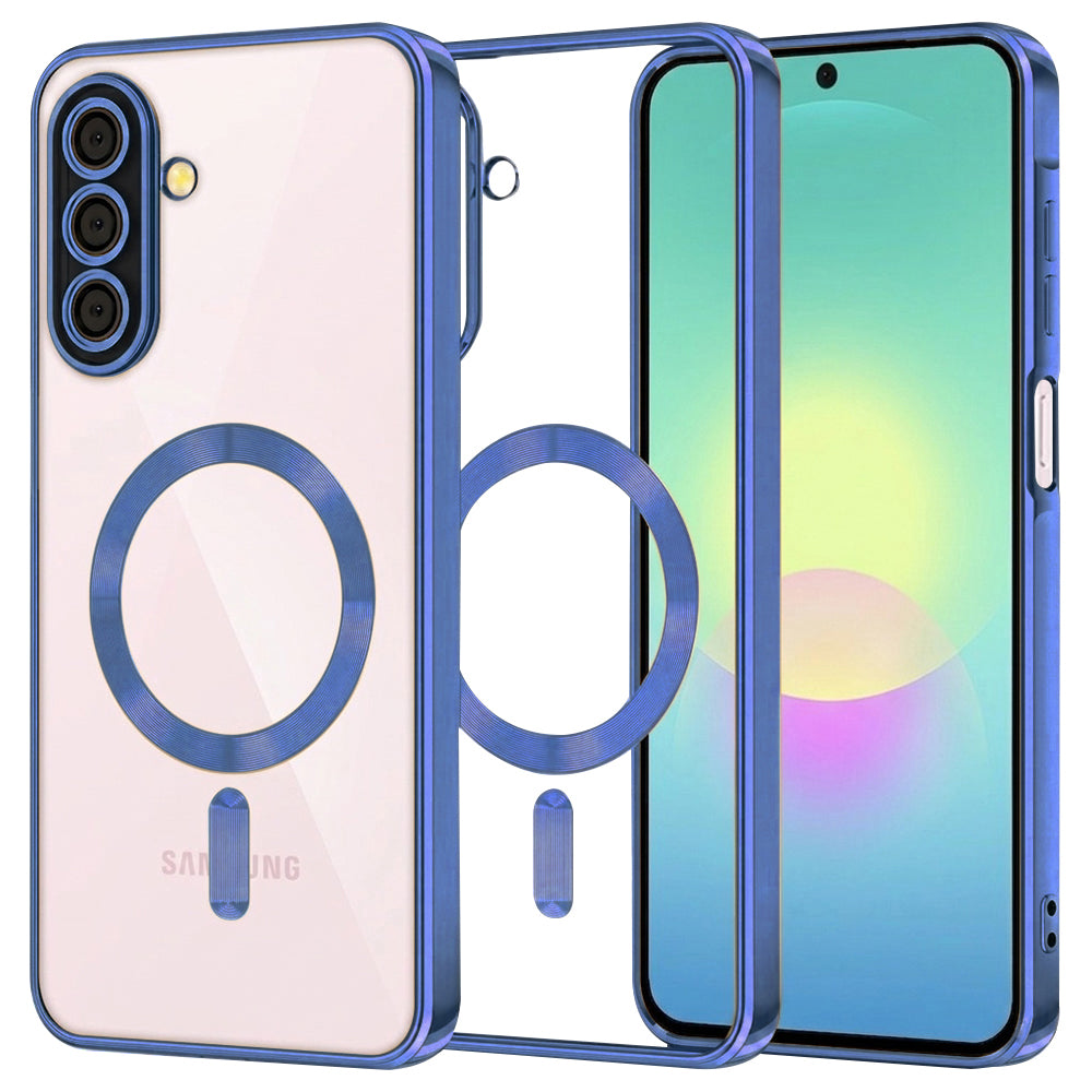 Funda MagSafe para Samsung Galaxy A27 5G, Techsuit, Luxury Crystal, Azul Oscuro
