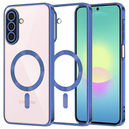 Funda MagSafe para Samsung Galaxy A27 5G, Techsuit, Luxury Crystal, Azul Oscuro