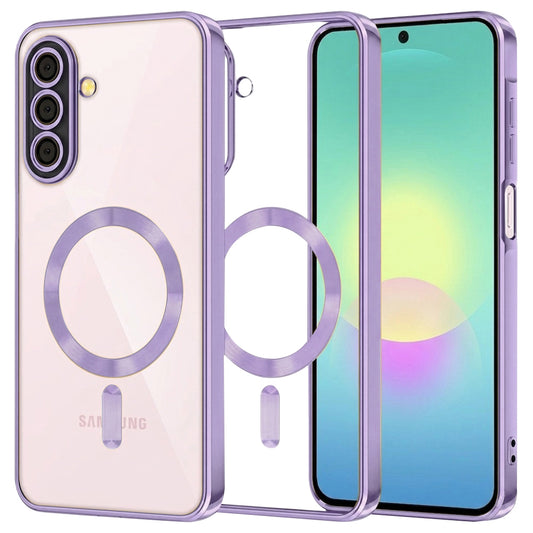 Funda MagSafe para Samsung Galaxy A27 5G, Techsuit, Luxury Crystal, Morado Claro
