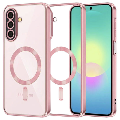 Funda MagSafe para Samsung Galaxy A27 5G, Techsuit, Luxury Crystal, Rosa