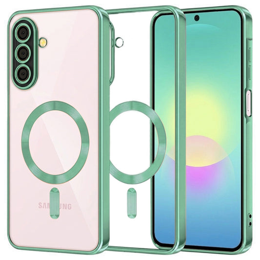 Funda MagSafe para Samsung Galaxy A27 5G, Techsuit, Luxury Crystal, Verde Claro