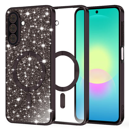 Funda MagSafe para Samsung Galaxy A27 5G, Techsuit, Luxury Glitter, Negra