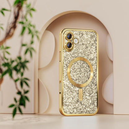 Funda MagSafe para Samsung Galaxy A27 5G, Techsuit, Luxury Glitter, Negra