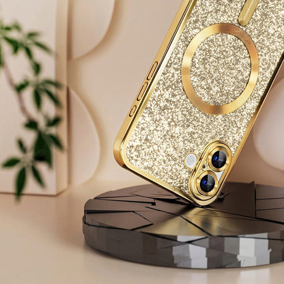 Funda MagSafe para Samsung Galaxy A27 5G, Techsuit, Luxury Glitter, Negra