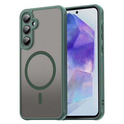 Funda MagSafe para Samsung Galaxy A35 5G A356, Techsuit, HaloFrost II, Verde