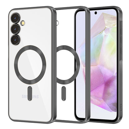 Funda MagSafe para Samsung Galaxy A35 5G A356, Techsuit, Luxury Crystal, Negra