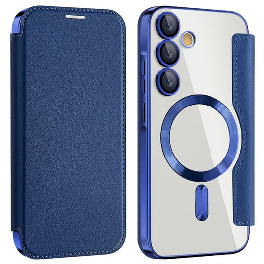 Funda MagSafe para Samsung Galaxy A35 5G A356, Techsuit, SmartMag Book, Azul