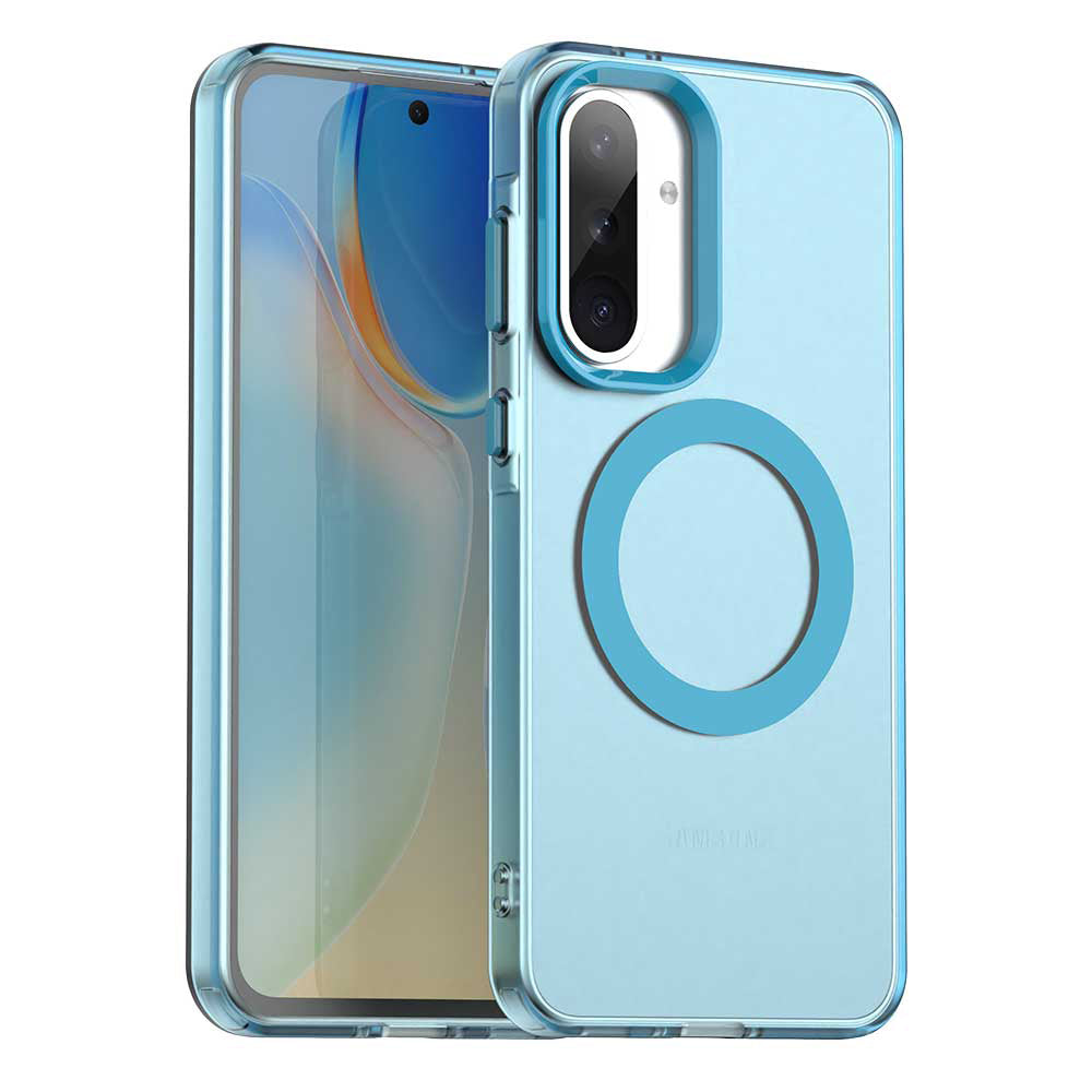 Funda MagSafe para Samsung Galaxy A36 A366, Techsuit, CandyCase, Azul