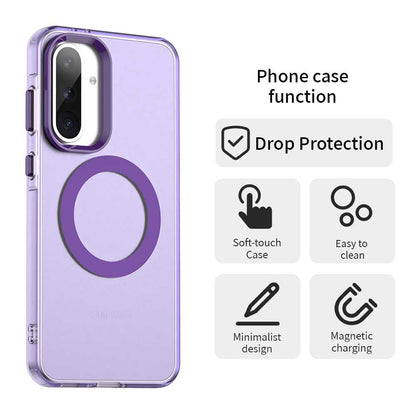 Funda MagSafe para Samsung Galaxy A36 A366, Techsuit, CandyCase, Morado
