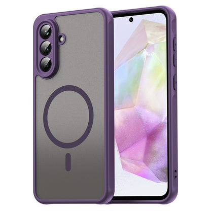 Funda MagSafe para Samsung Galaxy A36 A366, Techsuit, HaloFrost II, Morado