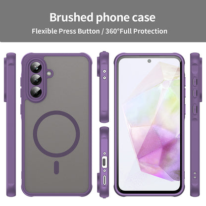 Funda MagSafe para Samsung Galaxy A36 A366, Techsuit, HaloFrost II, Morado