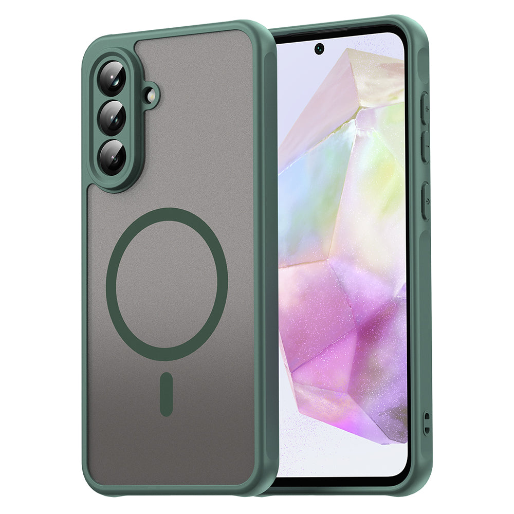 Funda MagSafe para Samsung Galaxy A36 A366, Techsuit, HaloFrost II, Verde
