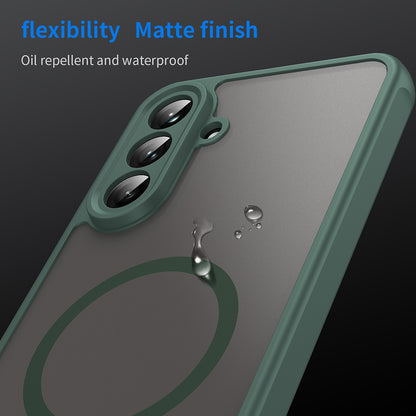 Funda MagSafe para Samsung Galaxy A36 A366, Techsuit, HaloFrost II, Verde