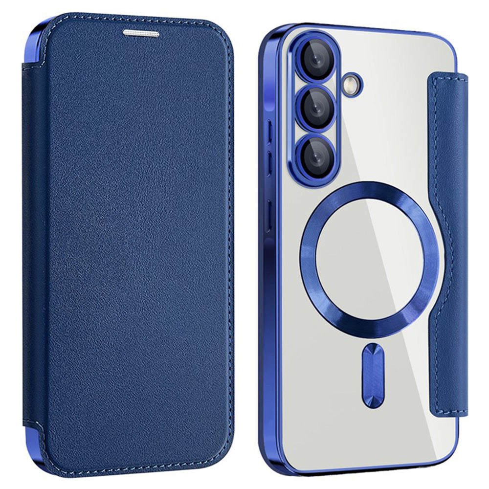 Funda MagSafe para Samsung Galaxy A36 A366, Techsuit, SmartMag Book, Azul
