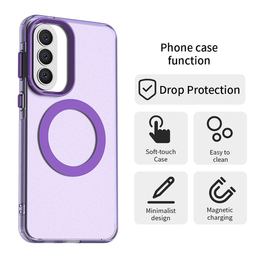 Funda MagSafe para Samsung Galaxy A37 5G, Techsuit, CandyCase, Morado