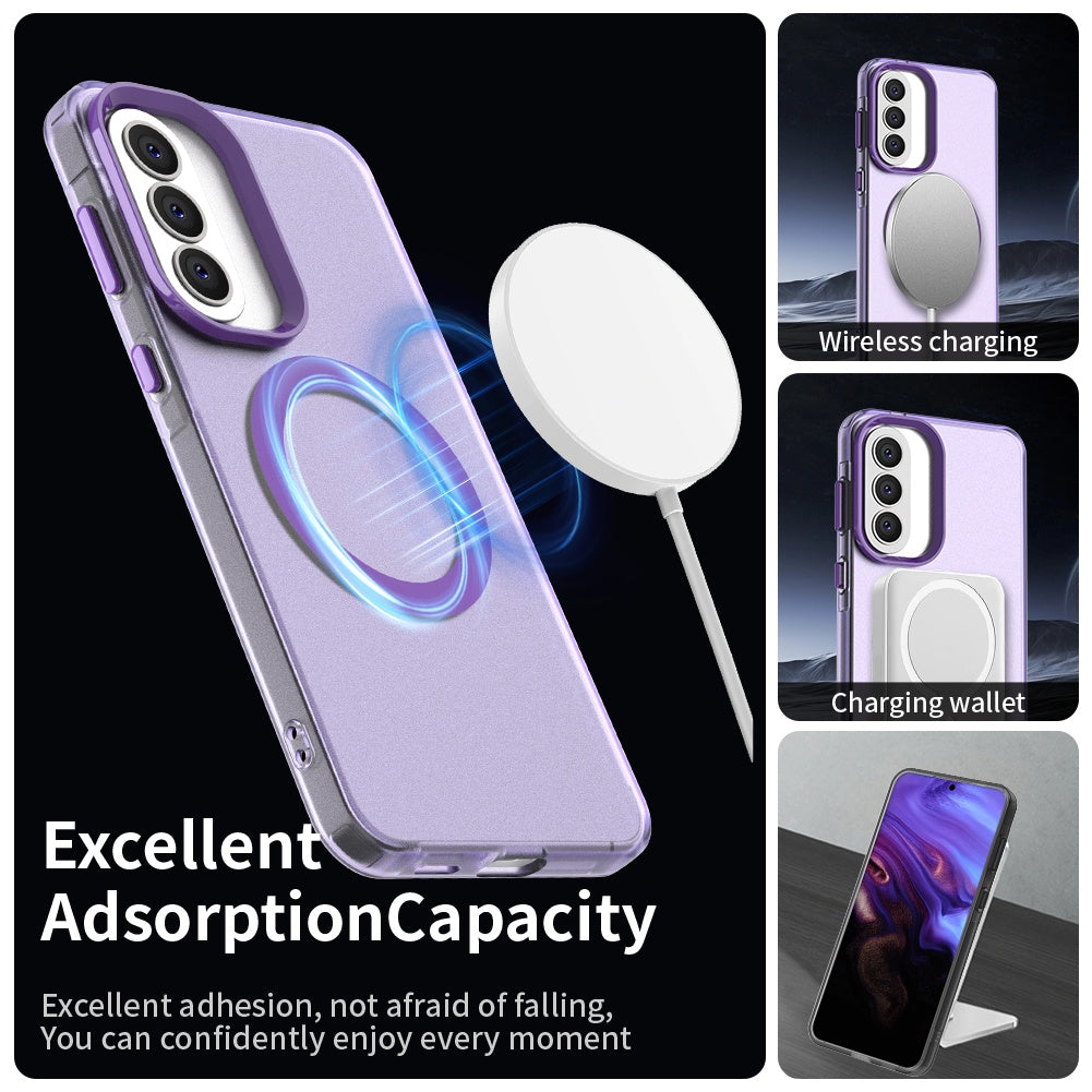 Funda MagSafe para Samsung Galaxy A37 5G, Techsuit, CandyCase, Morado