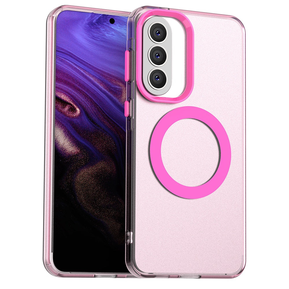 Funda MagSafe para Samsung Galaxy A37 5G, Techsuit, CandyCase, Rosa